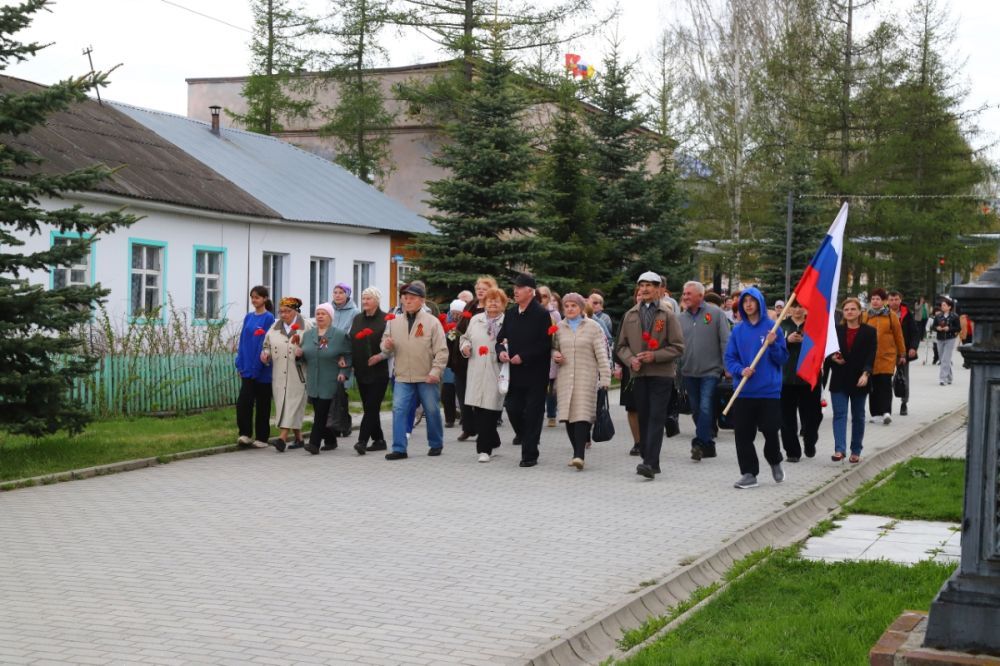 В Кусе прошла патриотическая акция-эстафета «Связь поколений»