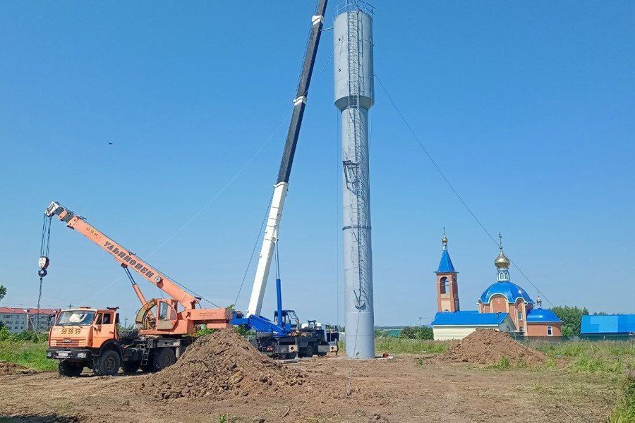 Новая водонапорная башня обеспечит водой жителей села Красноармейское