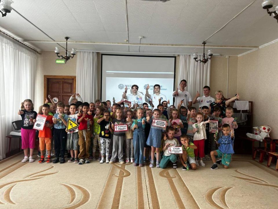 Энерготорядовцы «Липецкэнерго» провели урок электробезопасности в детском саду Липецка