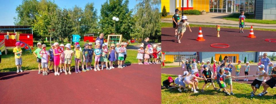 Белгородские автоинспекторы провели для воспитанников детских садов спортивный праздник по ПДД