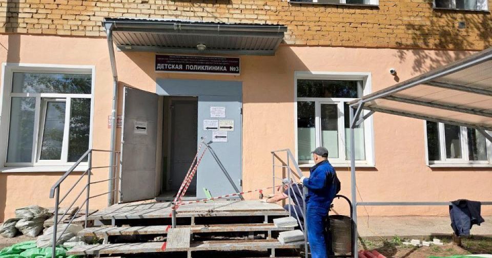 Детская поликлиника №3 преображается после капитального ремонта