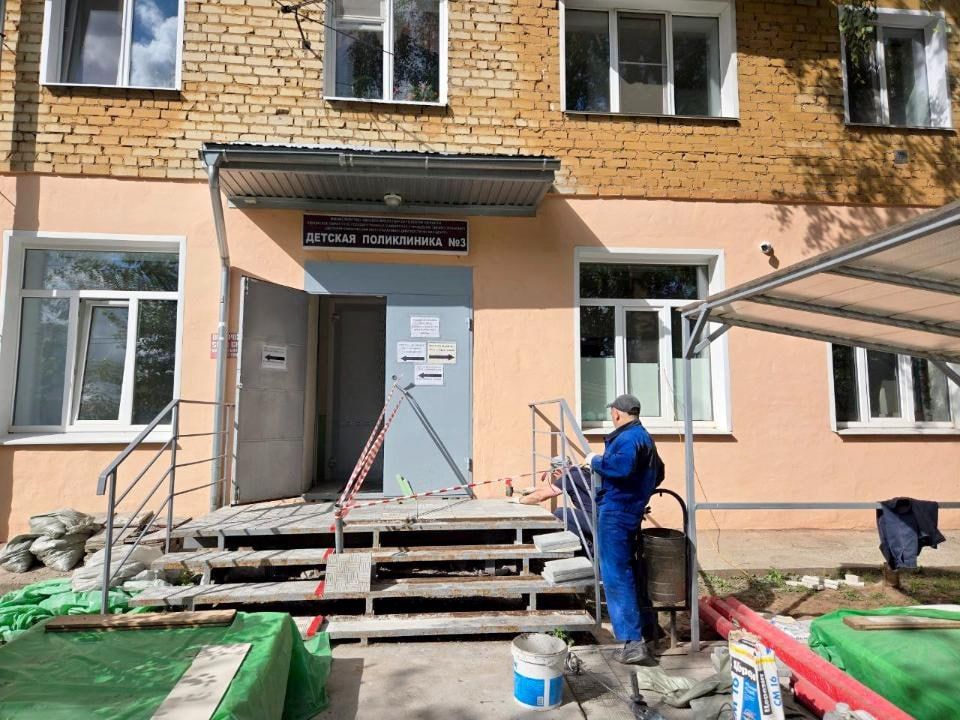 Детская поликлиника №3 преображается после капитального ремонта