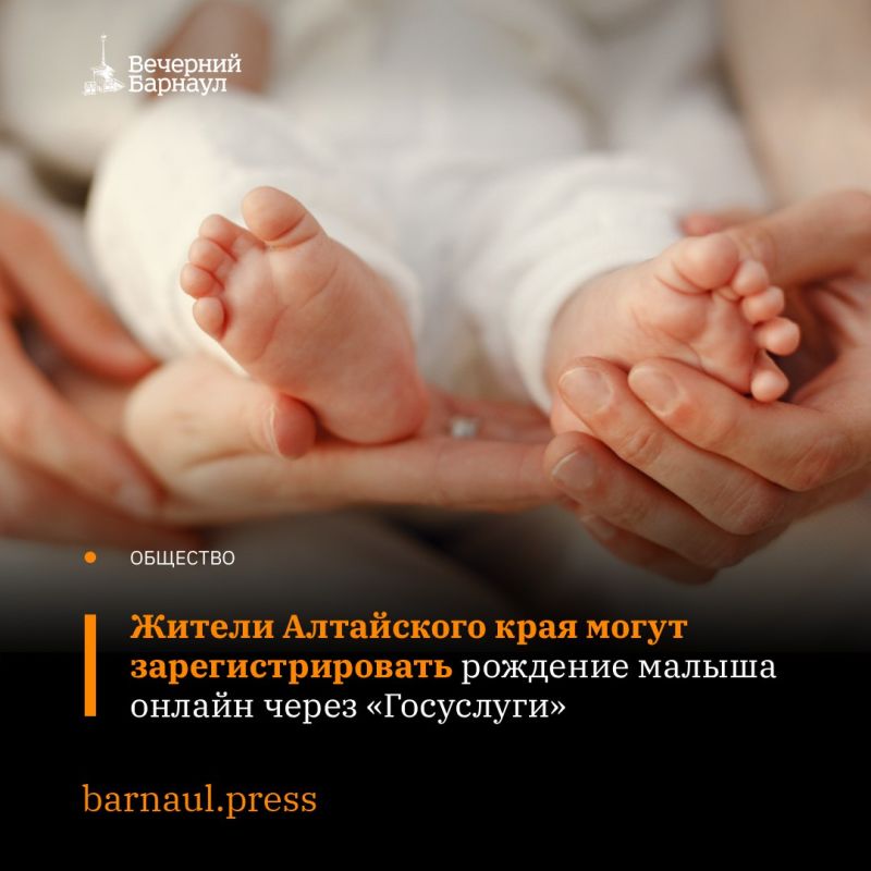 Суперсервис «Рождение ребёнка» набирает популярность среди жителей Алтайского края