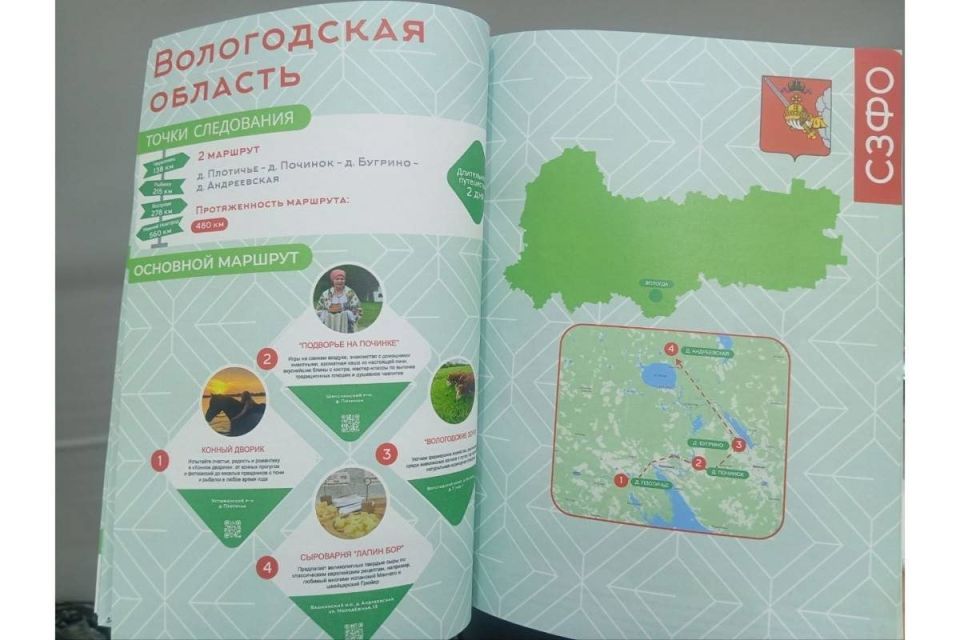 Семь объектов сельского туризма Вологодской области вошли в федеральный Атлас маршрутов сельского туризма
