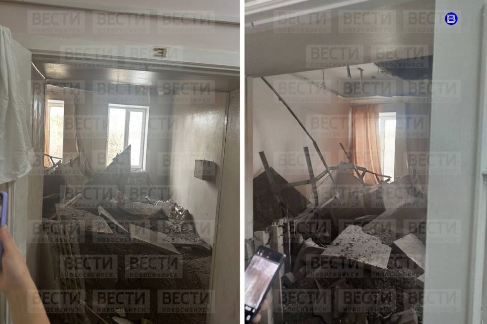 Обвалился потолок.  . Потолок рухнул в палате детской больницы Новосибирска