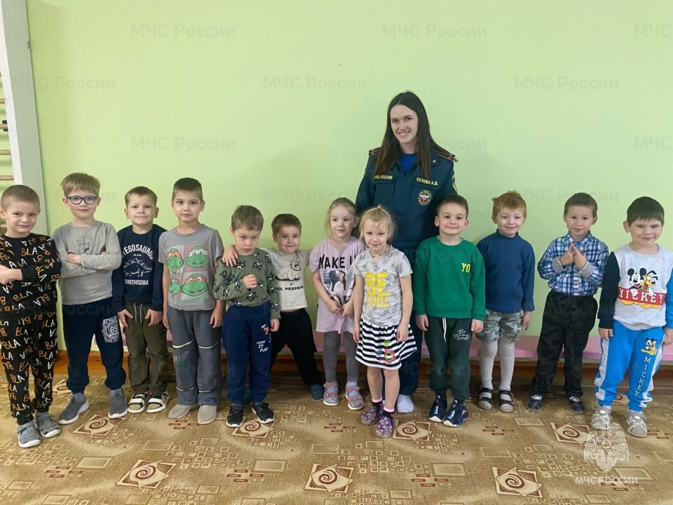 Урок пожарной безопасности в Серебрянском детском саду!