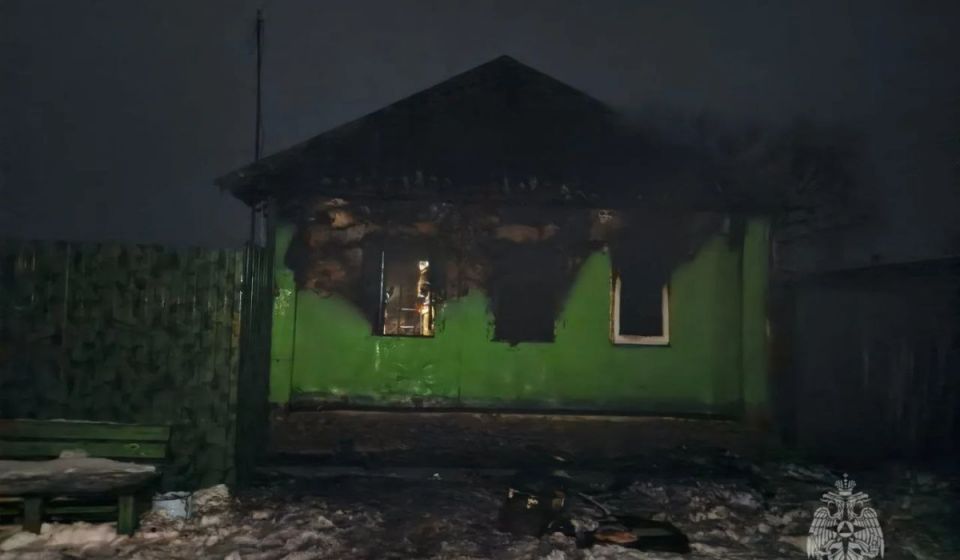 В Курском районе пожарный извещатель спас многодетную семью