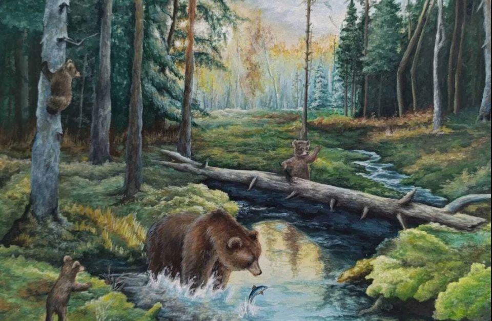 Медведица и лиса на рыбалке принесли удачу во всероссийском конкурсе юным художницам из ЕАО 