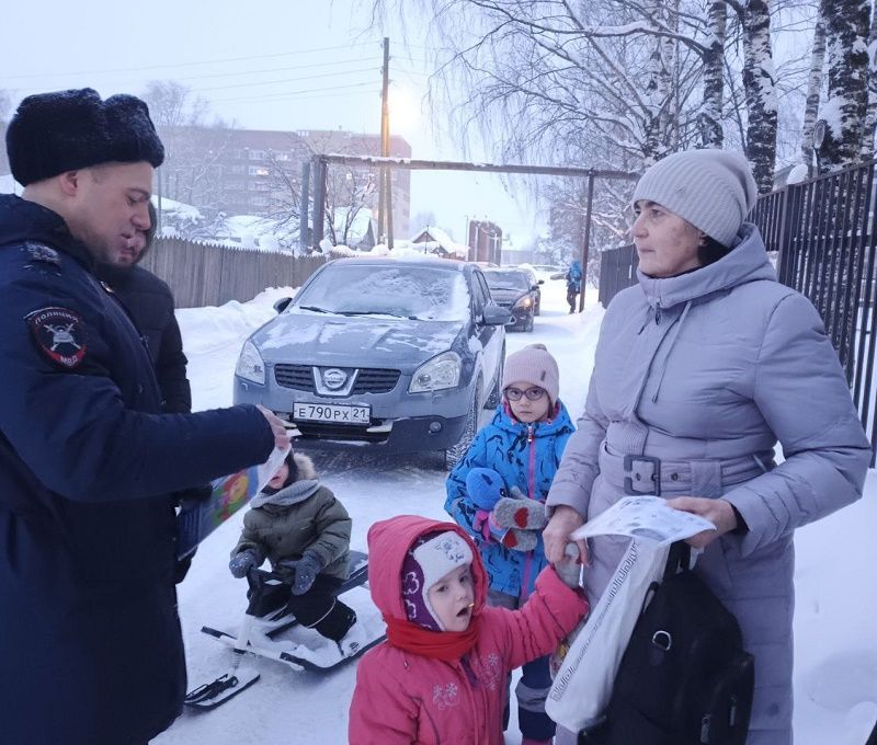 Родительский патруль детского сада № 23 и столичные Госавтоинспекторы провели совместный рейд