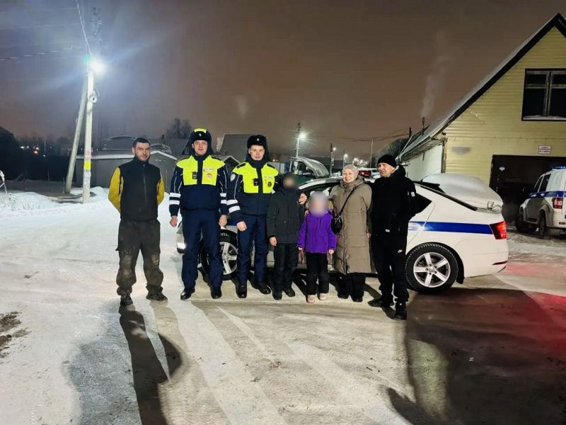 В Вологодской области дорожные полицейские помогли семье с детьми