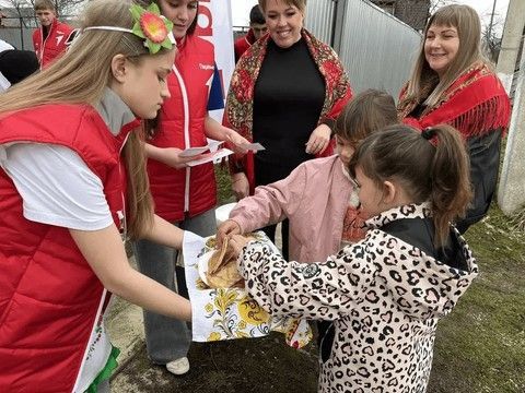 В Гиагинском районе для детей устроили масленичные забавы