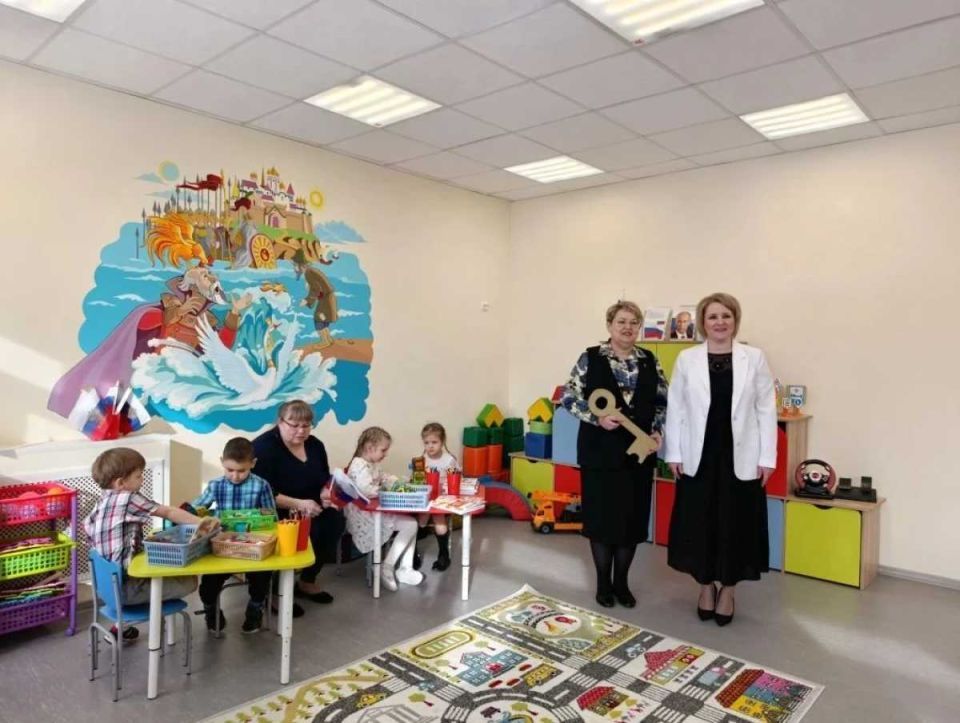 В Новгородском округе открыли после ремонта детский сад в посёлке Ермолино