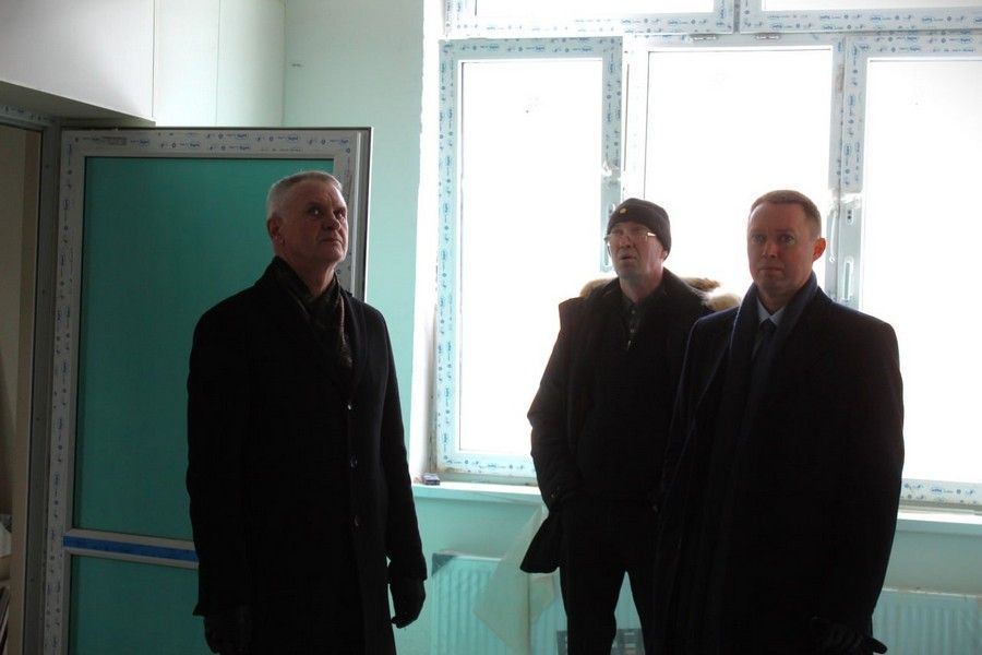 Рабочая поездка на строительную площадку поликлиники № 2 Йошкар-Олинской городской детской больницы